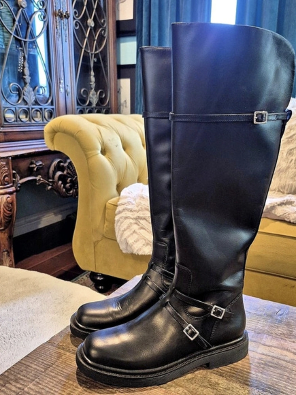 Sarto Leather Over-the-Knee Boots US 7M